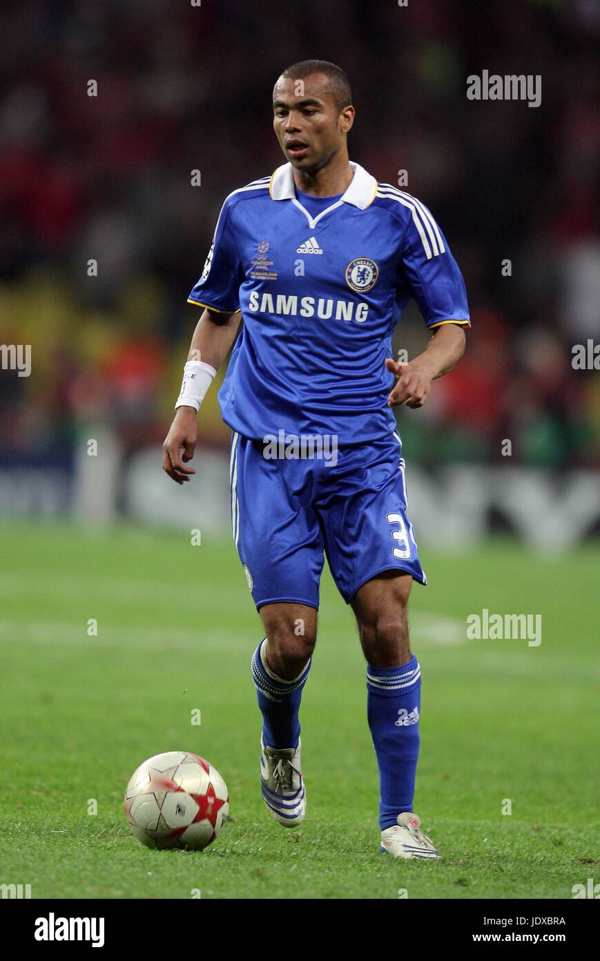 ASHLEY COLE Chelsea FC LUZHNIKI STADIUM Mosca FEDERAZIONE RUSSA il 21 maggio 2008 Foto Stock