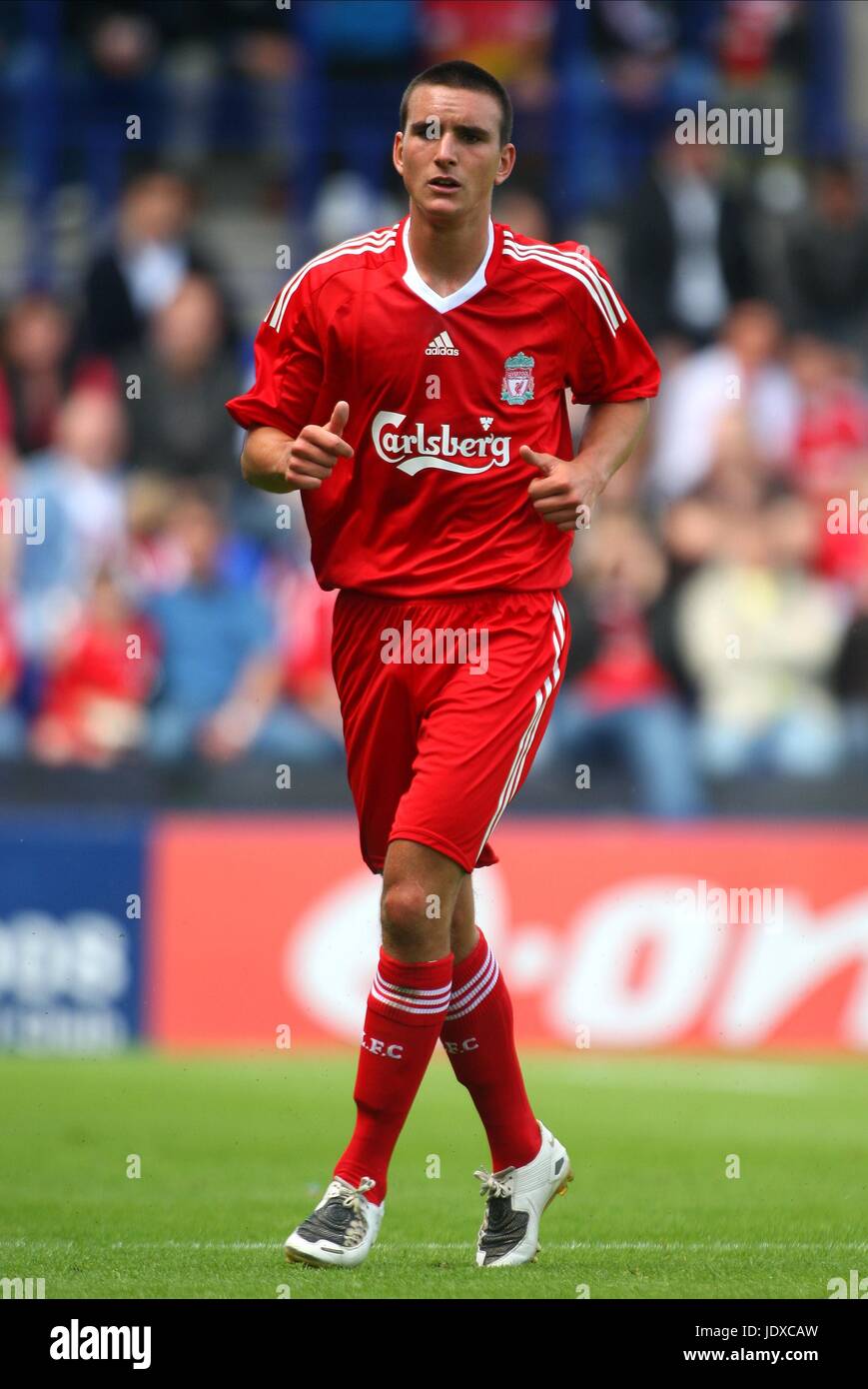 JACK HOBBS Liverpool FC PRENTON PARK BIRKENHEAD INGHILTERRA 12 Luglio 2008 Foto Stock