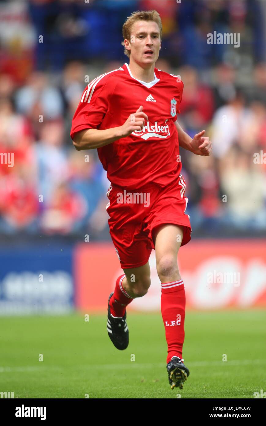 STEPHEN DARBY Liverpool FC PRENTON PARK BIRKENHEAD INGHILTERRA 12 Luglio 2008 Foto Stock