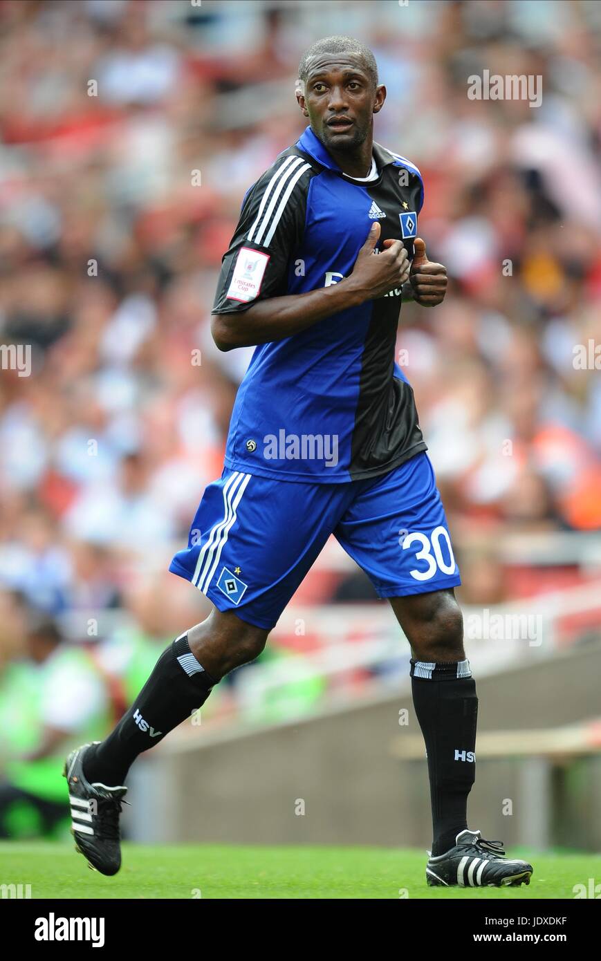 COLLIN BENJAMIN HAMBURG SV Emirates Stadium Londra Inghilterra 02 Agosto 2008 Foto Stock