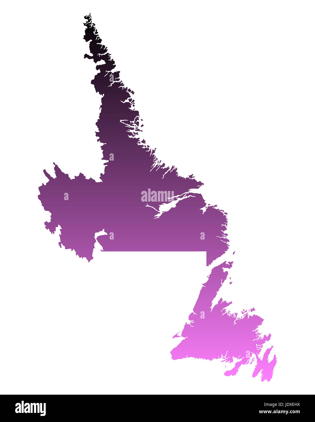Karte von Terranova e Labrador Foto Stock