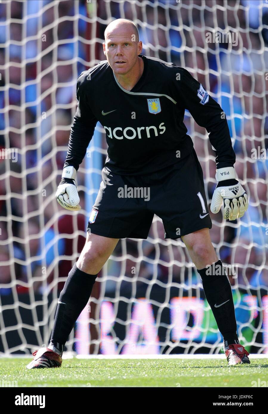 BRAD FRIEDEL ASTON VILLA V MANCHESTER CITY VILLA PARK Birmingham Inghilterra 17 Agosto 2008 Foto Stock