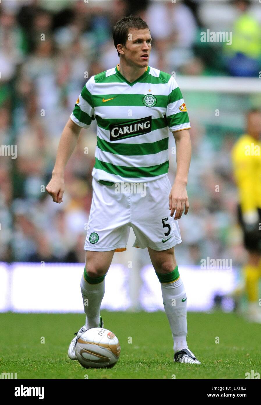 GARY CALDWELL GLASGOW CELTIC CELTIC PARK GLASGOW Scozia 31 Agosto 2008 Foto Stock