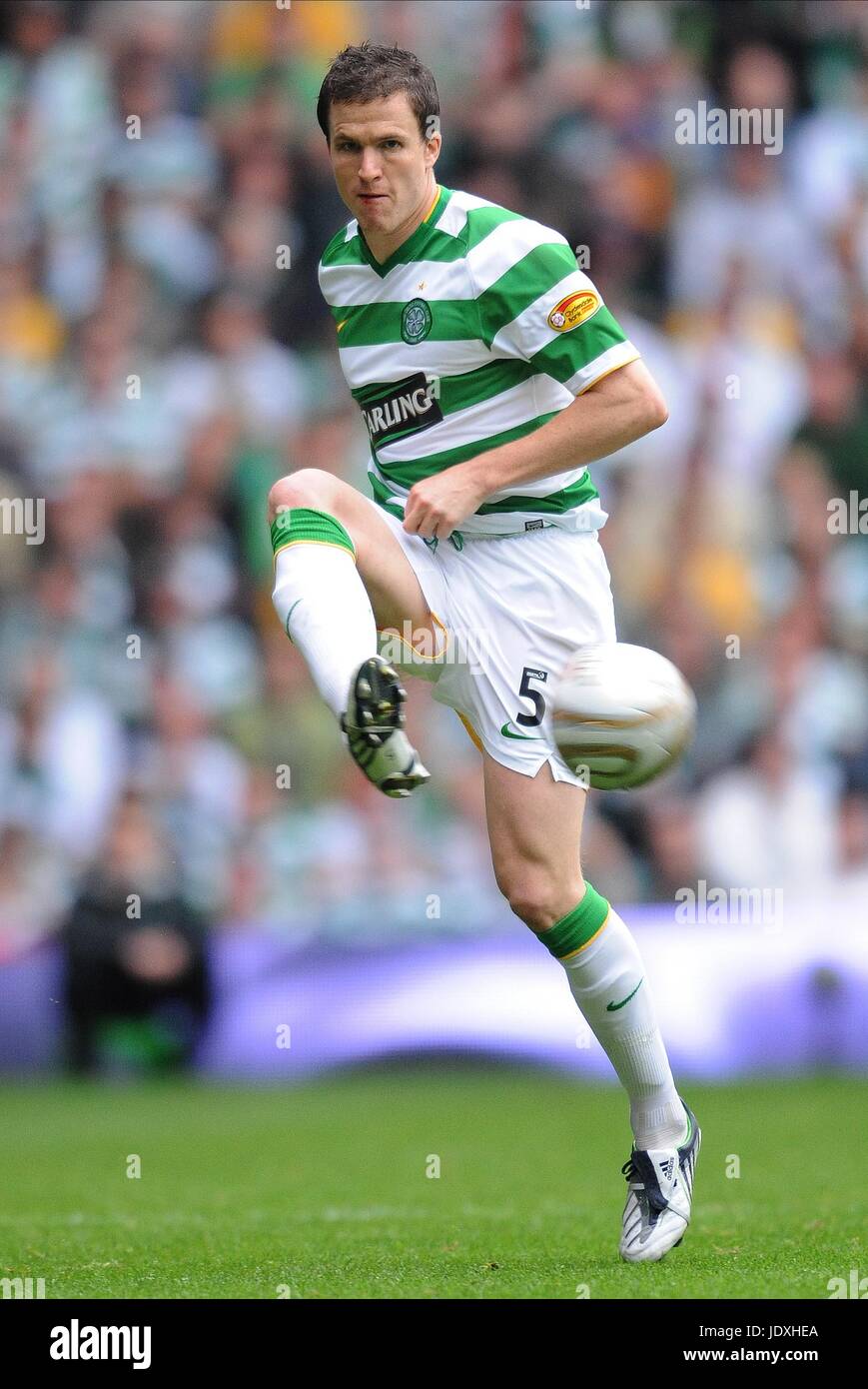 GARY CALDWELL GLASGOW CELTIC CELTIC PARK GLASGOW Scozia 31 Agosto 2008 Foto Stock