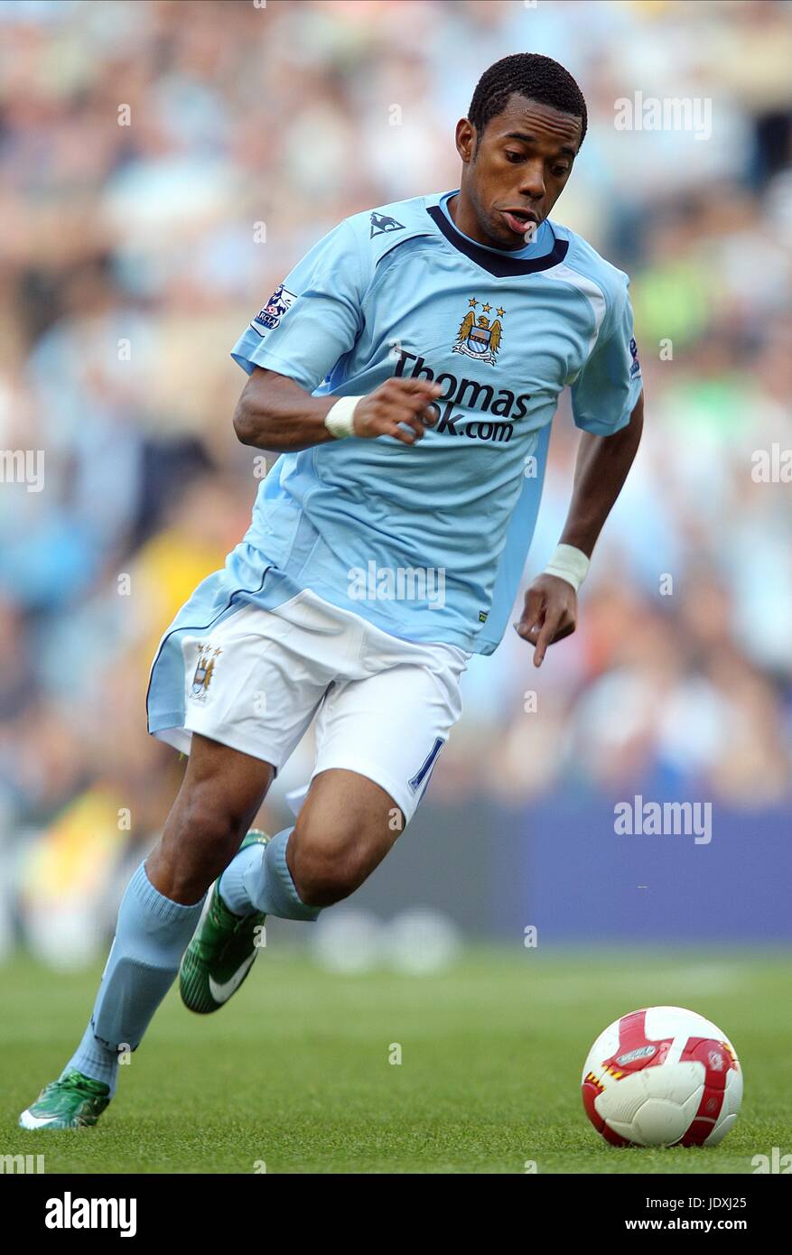 ROBINHO Manchester City V CHELSEA City of Manchester Stadium Manchester Inghilterra 13 Settembre 2008 Foto Stock