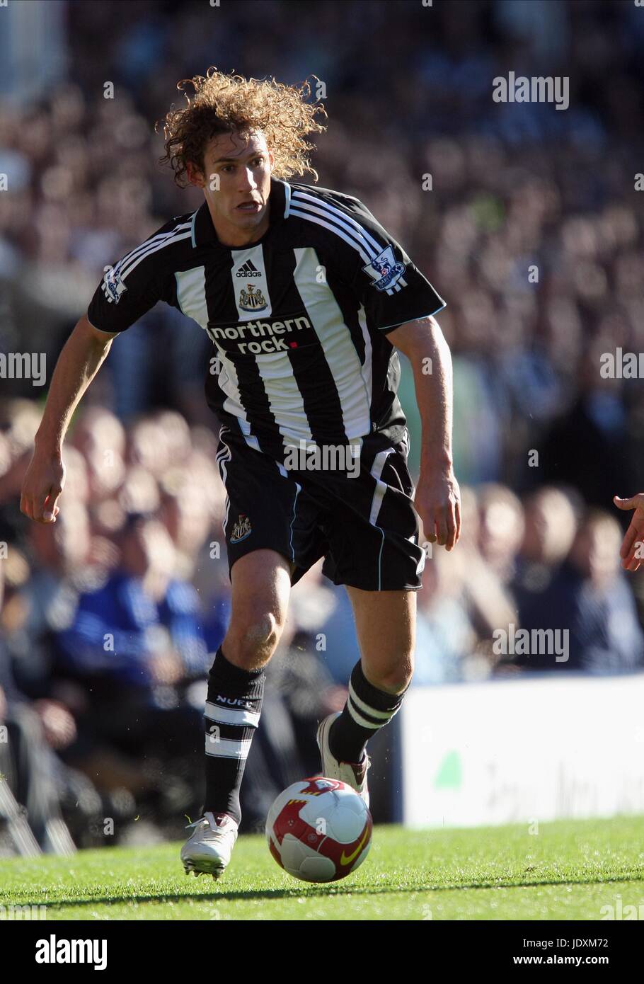 FABRICIO COLOCCINI Newcastle United FC GOODISON PARK LIVERPOOL ENGLAND 05 Ottobre 2008 Foto Stock