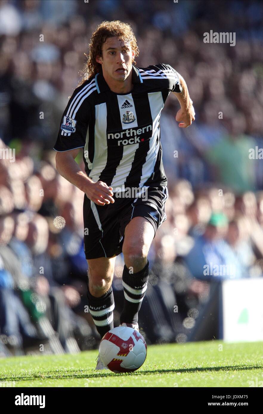 FABRICIO COLOCCINI Newcastle United FC GOODISON PARK LIVERPOOL ENGLAND 05 Ottobre 2008 Foto Stock