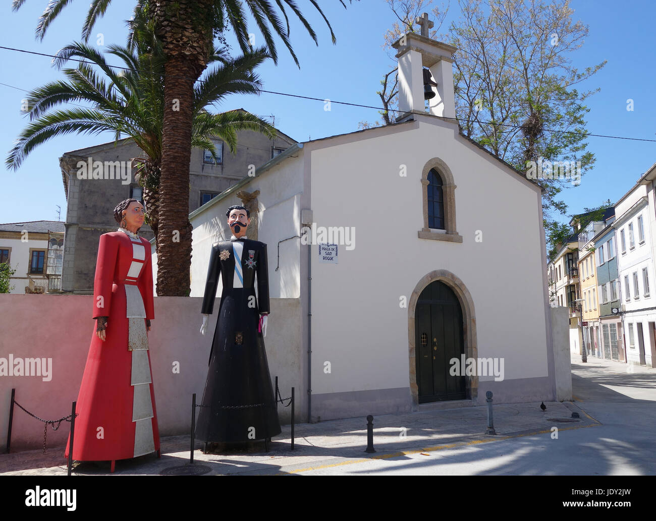 La chiesa di San Roque Ribadeo in Galizia Spagna settentrionale Foto Stock