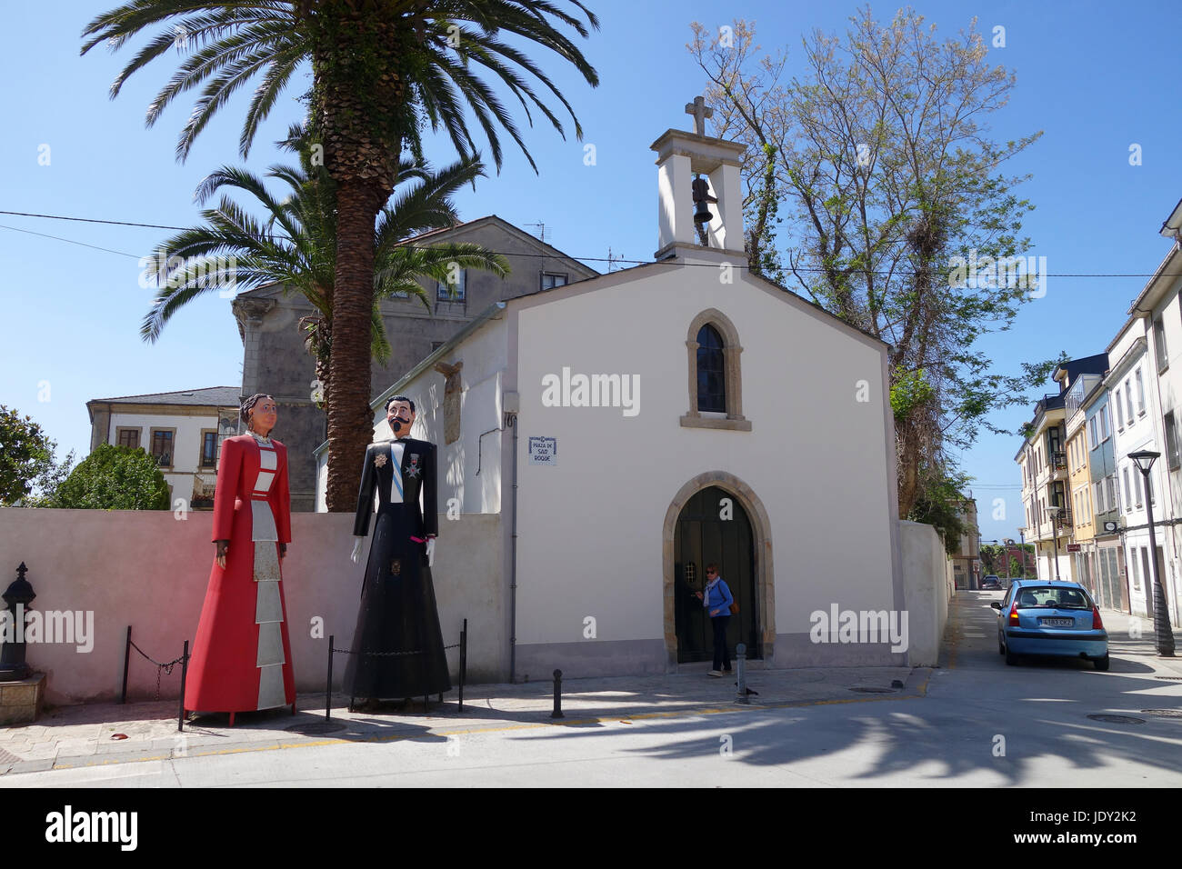 La chiesa di San Roque Ribadeo in Galizia Spagna settentrionale Foto Stock