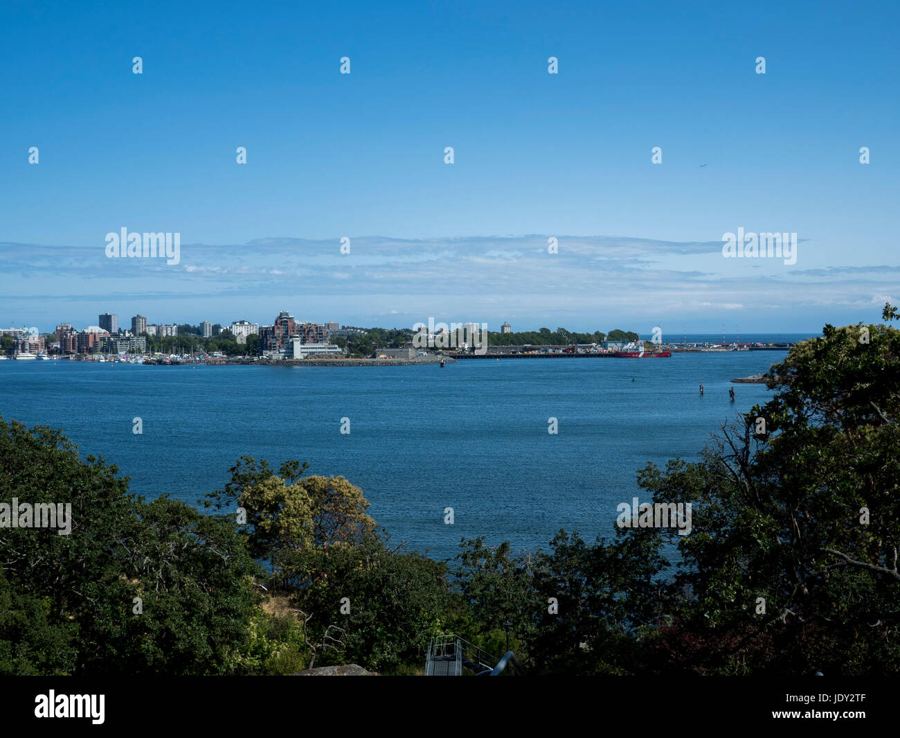Lungomare Victoria Harbour Foto Stock