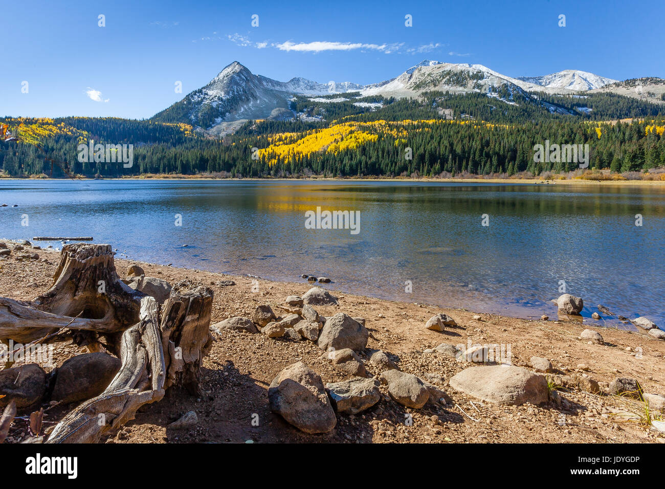Lago perduto lungo la Kebler passano nel la Foresta Nazionale di Gunnison, Colorado Foto Stock