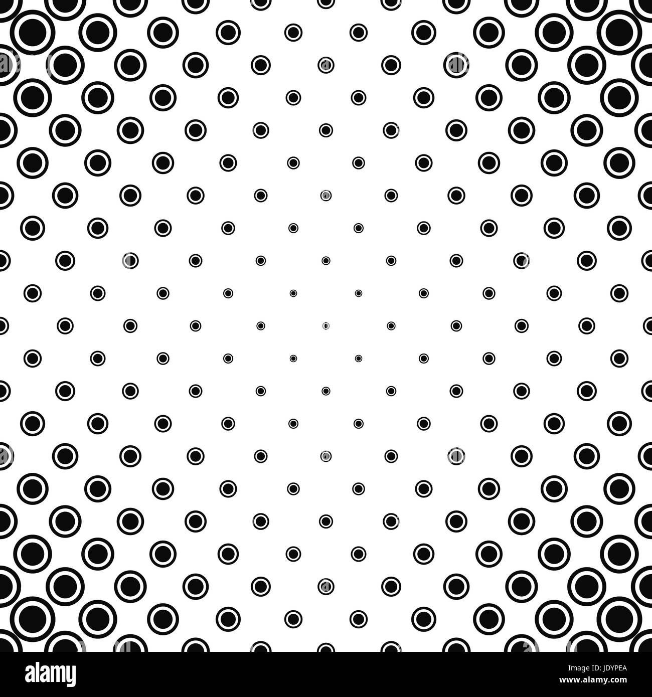 Abstract cerchio monocromatica sullo sfondo del modello Illustrazione Vettoriale