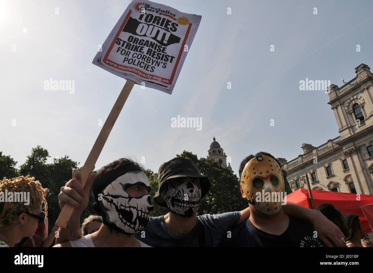 Londra in questa Giornata di protesta di Rage e giustizia per Grenfell Foto Stock