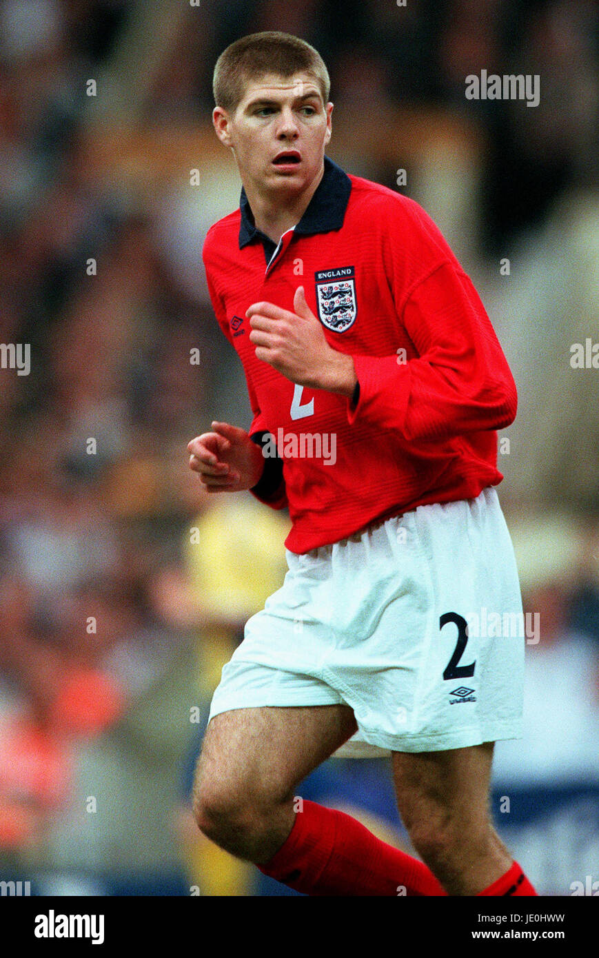 STEVEN GERRARD INGHILTERRA & Liverpool FC 31 Maggio 2000 Foto Stock