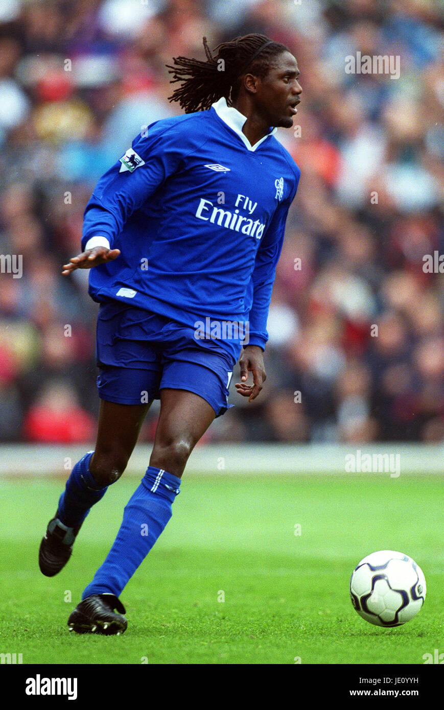 MARIO MELCHIOT Chelsea FC FULHAM Londra Inghilterra 30 Settembre 2001 Foto Stock