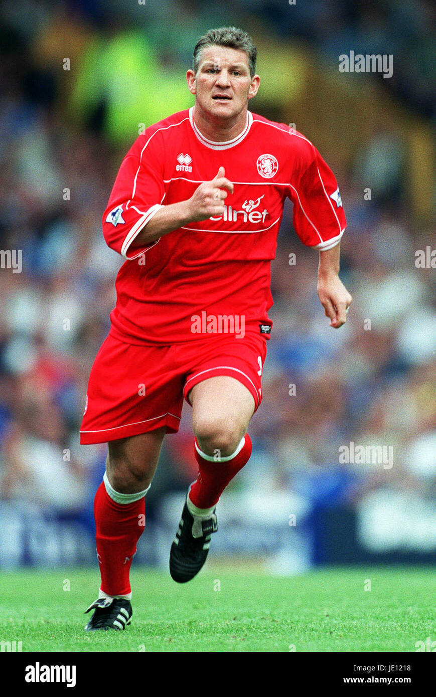 DEAN WINDASS MIDDLESBROUGH FC LIVERPOOL Goodison Park 25 Agosto 2001 Foto Stock