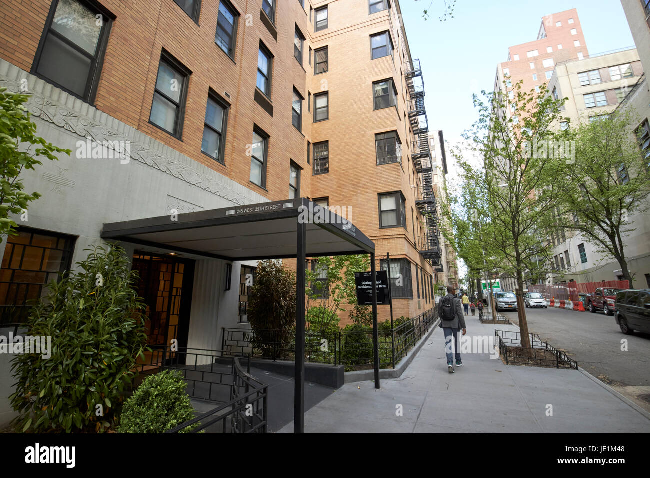 L'Arthur rinnovato art deco apartment building West 25th street chelsea New York City USA Foto Stock