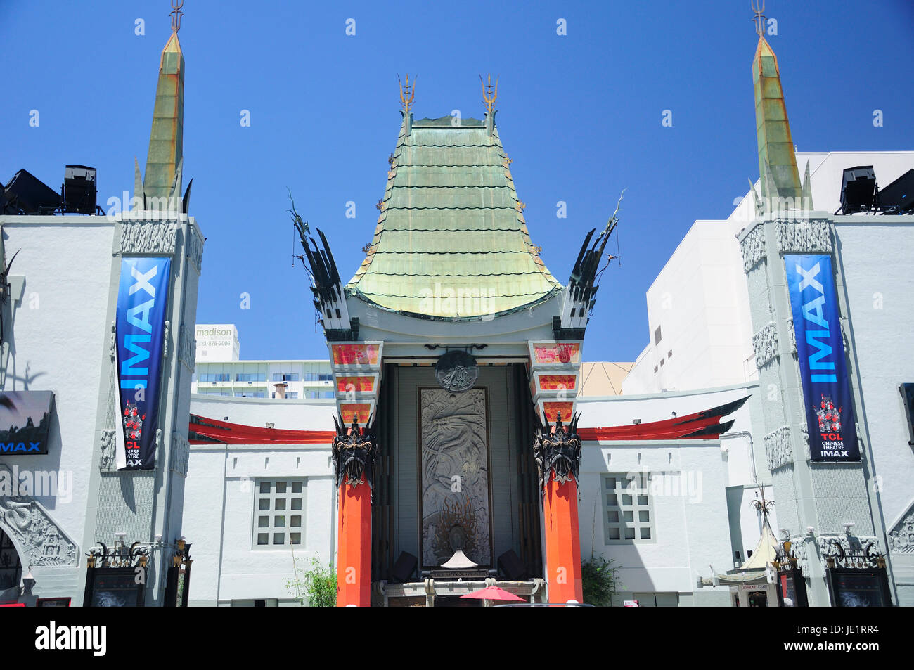 Maggio 21, 2017. Los Angeles, California. Il punto di riferimento iconico TCL Chinese theater esterno nella zona di Hollywood di Los Angeles in California. Foto Stock