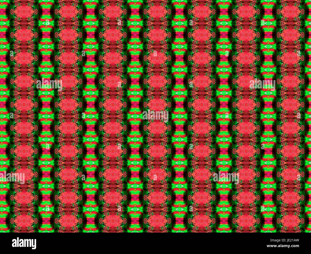 La configurazione di sfondo in colore rosso e verde Foto Stock