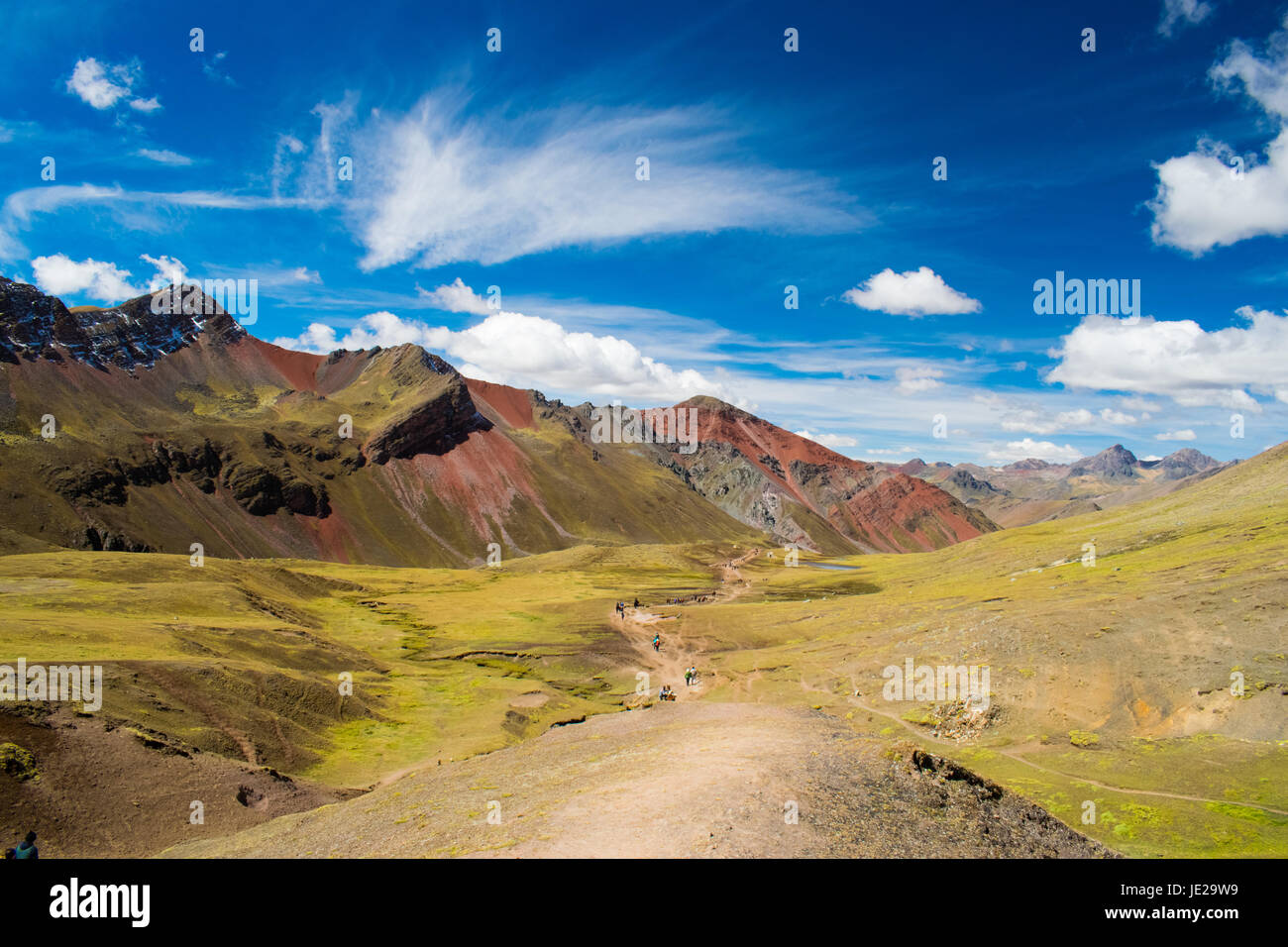 Modo di Rainbow Mountain, Perù Foto Stock