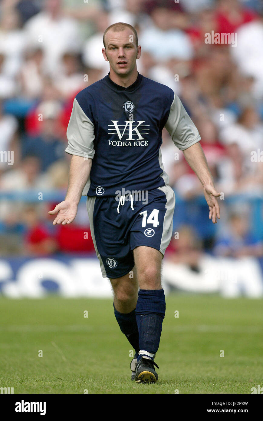 JAMIE BURT CHESTERFIELD FC SALTERGATE CHESTERFIELD INGHILTERRA 26 Luglio 2002 Foto Stock