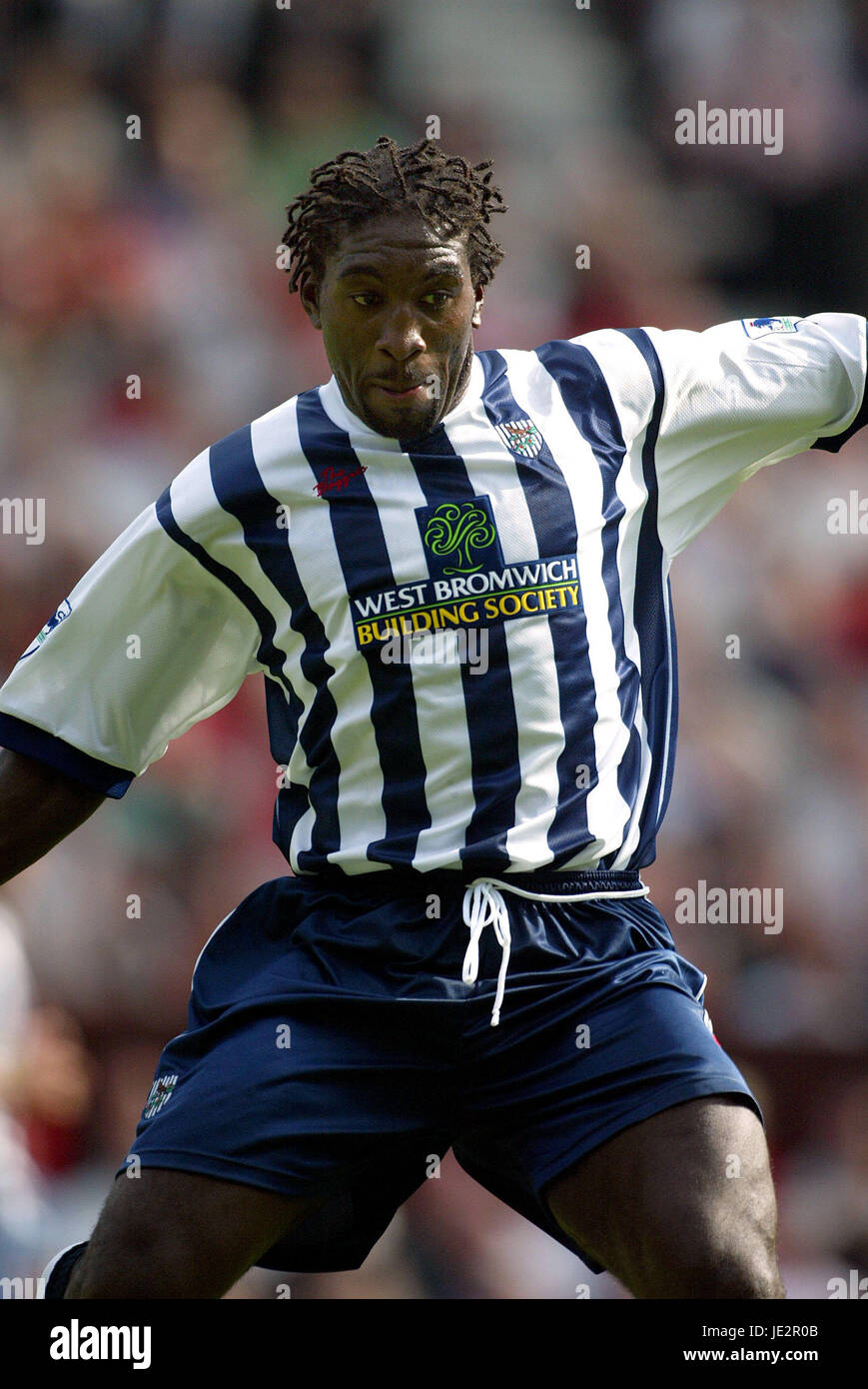 DARREN MOORE West Bromwich Albion FC OLD TRAFFORD Manchester Inghilterra 17 Agosto 2002 Foto Stock