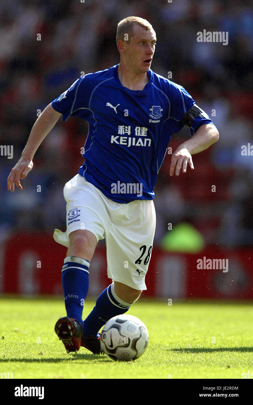 TONY HIBBERT Everton FC STADIO DELLA LUCE SUNDERLAND INGHILTERRA 24 Agosto 2002 Foto Stock