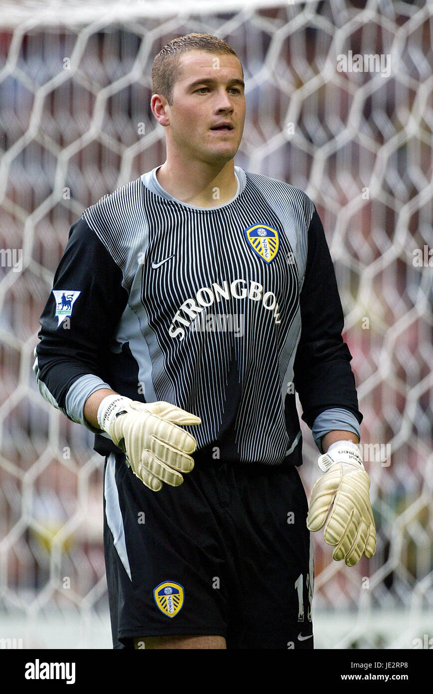 PAUL ROBINSON . LEEDS UNITED FC THE HAWTHORNS WEST BROMICH 24 Agosto 2002 Foto Stock