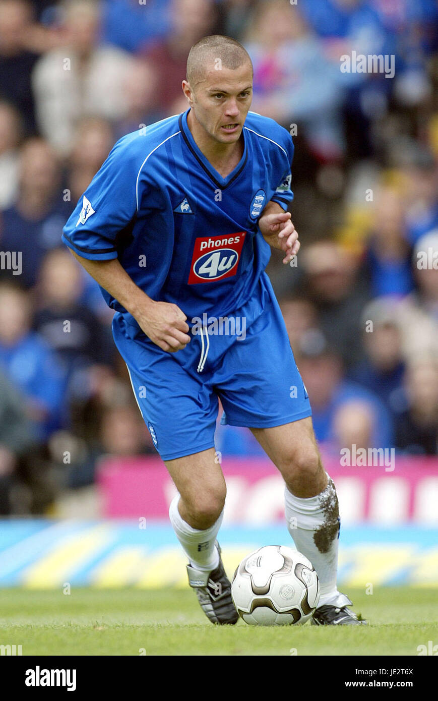 MARTIN GRAINGER Birmingham City FC ST ANDREWS BIRMINGHAM 31 Agosto 2002 Foto Stock