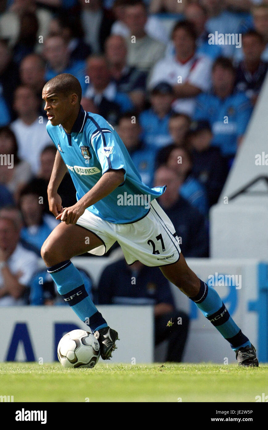 MIKKEL BISCHOFF Manchester City FC MAIN ROAD MANCHESTER 15 Settembre 2002 Foto Stock