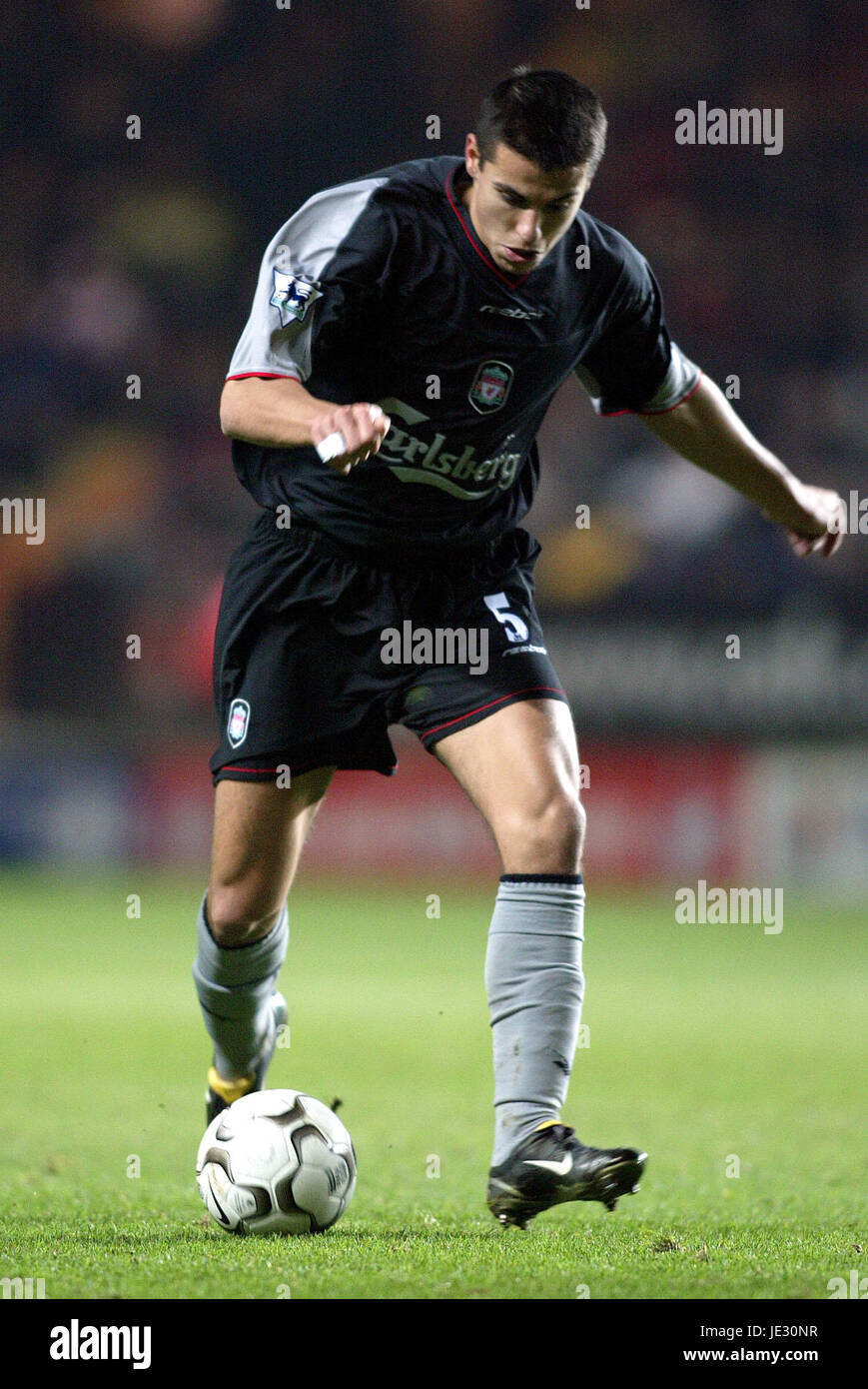 Milano BAROS Liverpool FC Charlton Athletic Londra Inghilterra 07 Dicembre 2002 Foto Stock