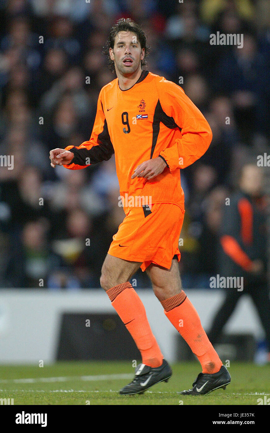 RUUD VAN NISTELROOY HOLLAND & MANCHESTER UNITED FC HAMPDEN PARK GLASGOW Scozia 15 Novembre 2003 Foto Stock