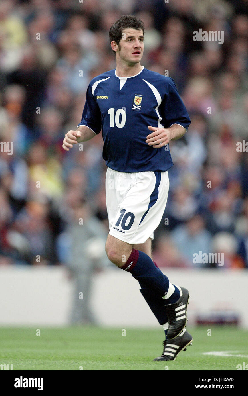 STEPHEN CRAWFORD SCOZIA & DUNFERMLINE HAMPDEN PARK GLASGOW Scozia 11 Ottobre 2003 Foto Stock