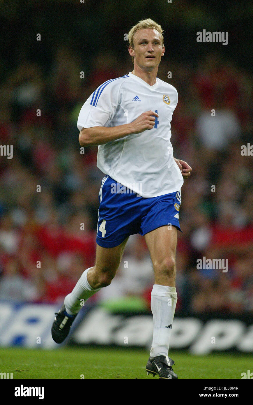 SAMI HYYPIA FINLANDIA & Liverpool FC Millennium Stadium Cardiff Galles 10 Settembre 2003 Foto Stock