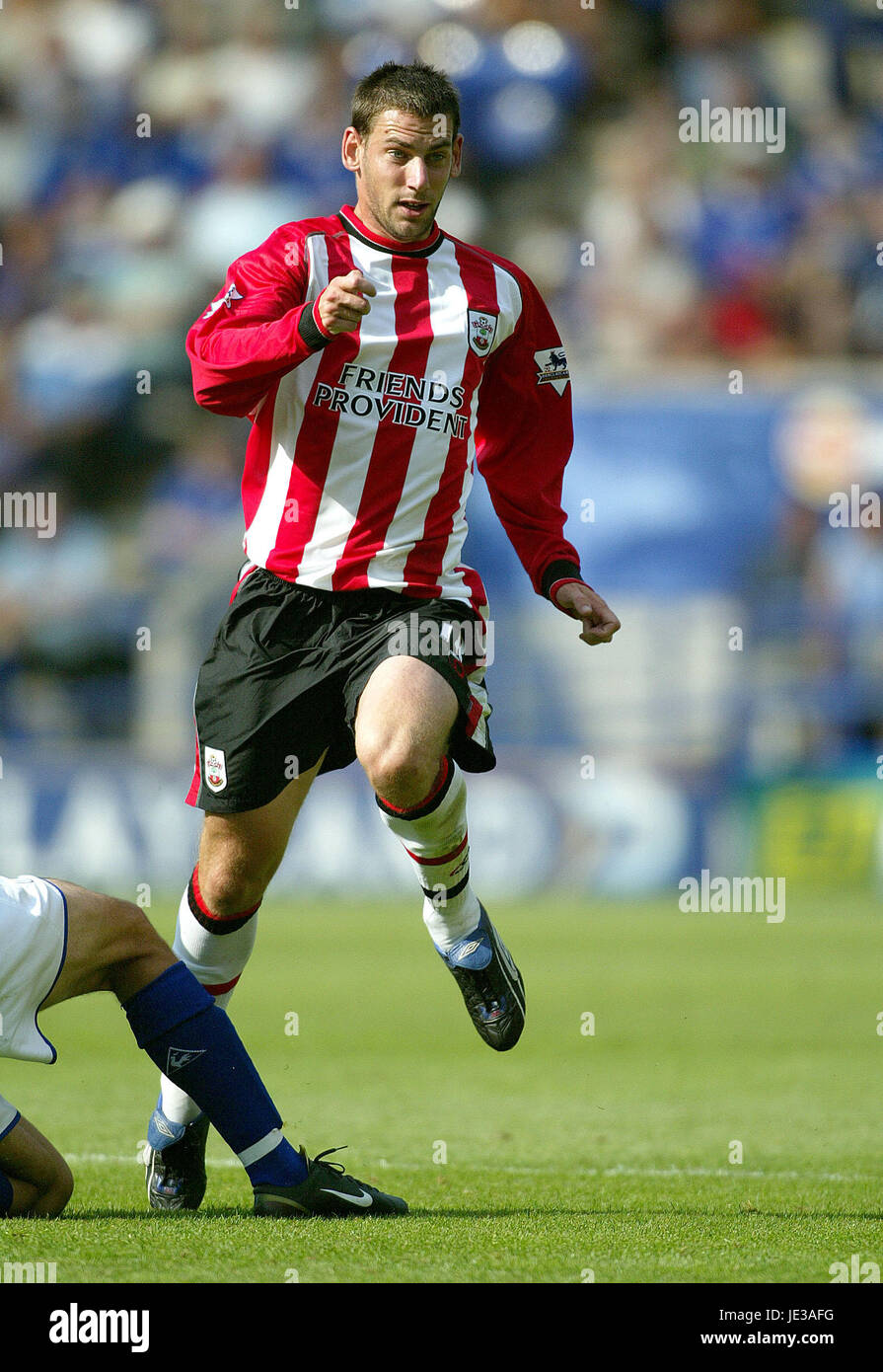 RORY DELAP SOUTHAMPTON FC Walkers Stadium Leicester Inghilterra 16 Agosto 2003 Foto Stock