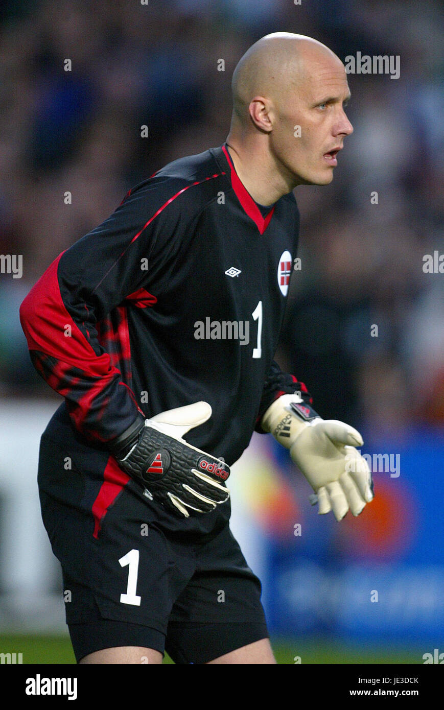 FRODE OLSEN NORVEGIA LANSDOWNE ROAD a Dublino il 30 aprile 2003 Foto Stock