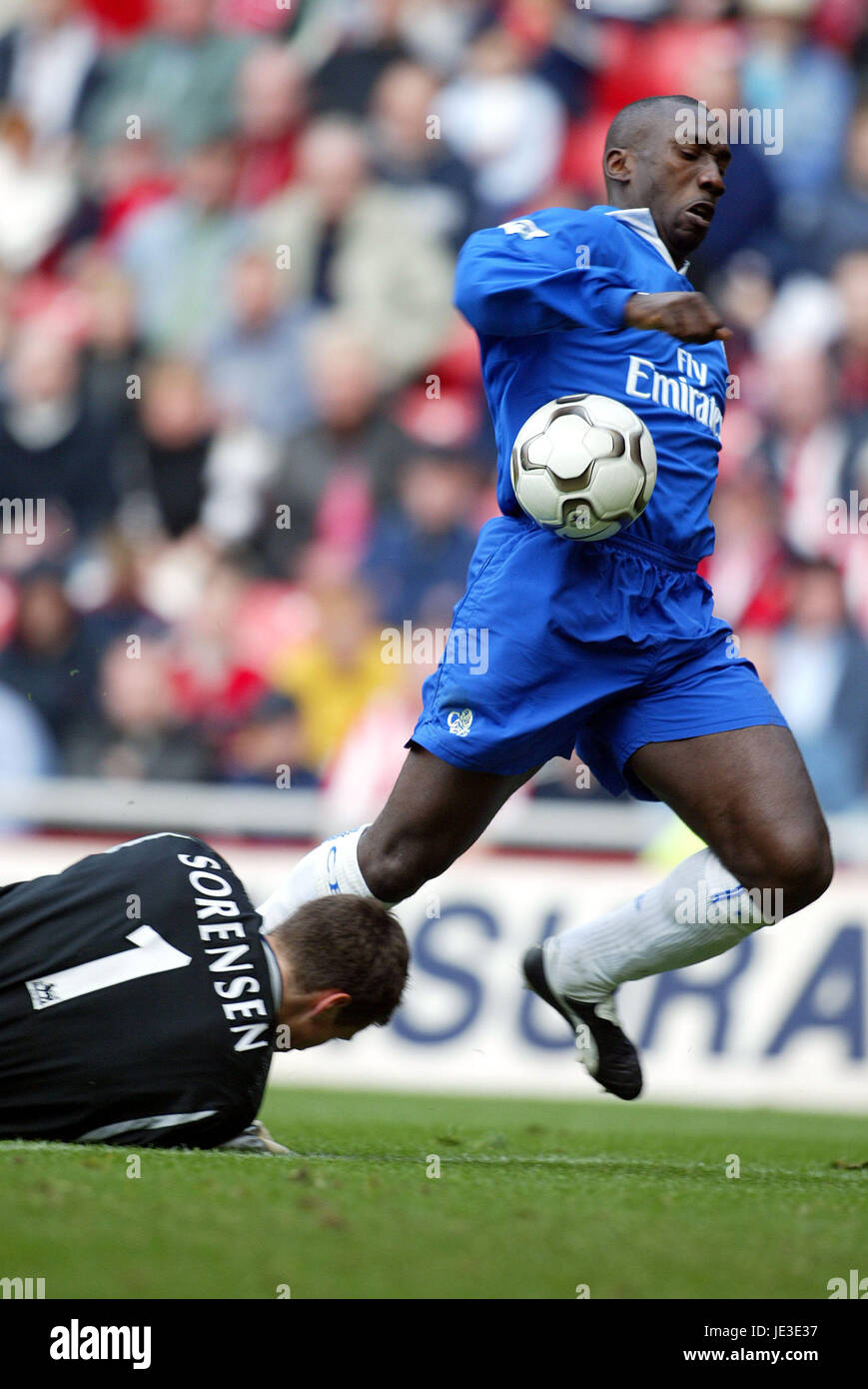 FLOYD HASSELBAINK SORENSEN SUNDERLAND FC V Chelsea FC STADIO DELLA LUCE SUNDERLAND Inghilterra 05 aprile 2003 Foto Stock