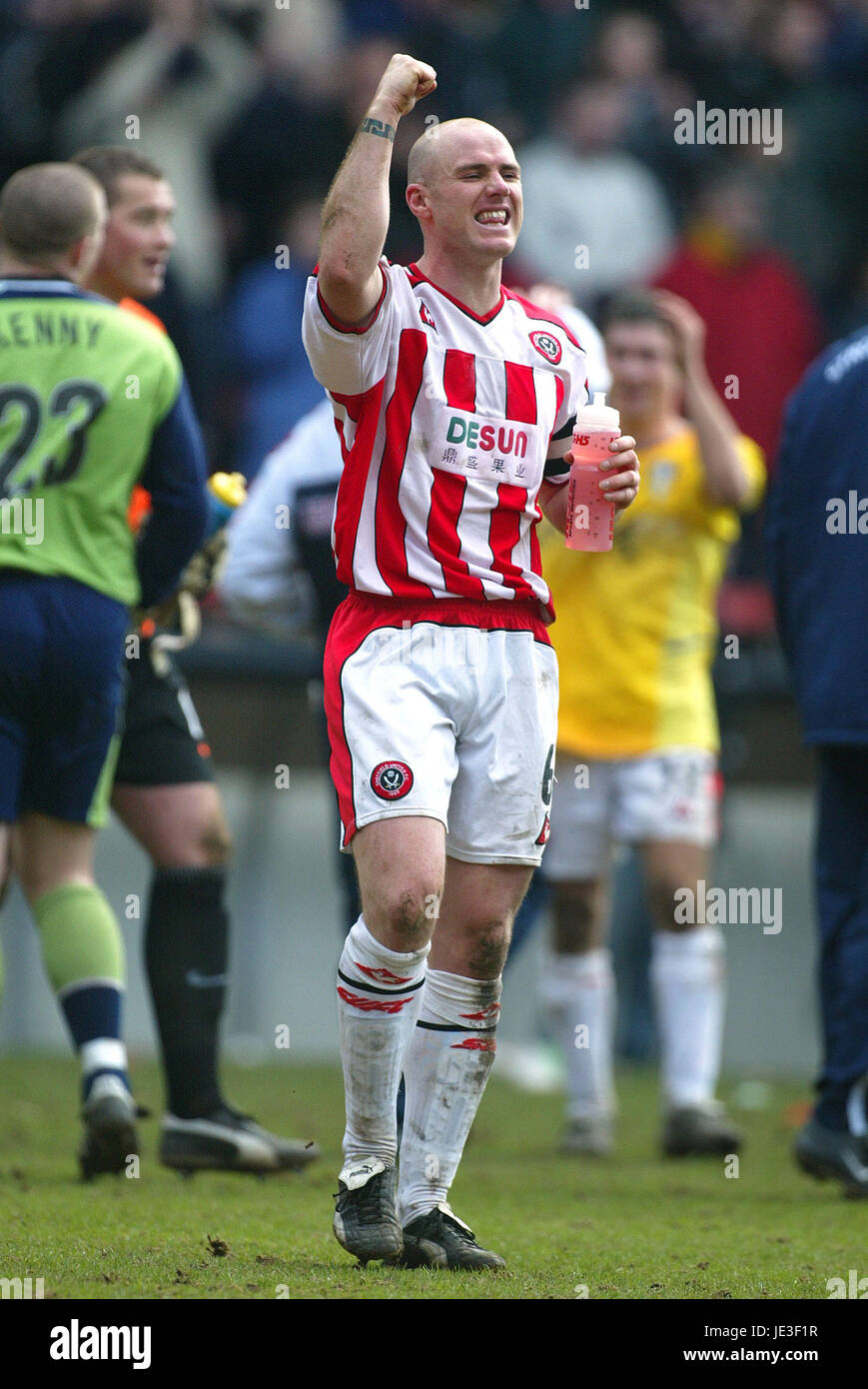 ROBERT PAGINA SHEFFIELD UNITED FC BRAMALL LANE SHEFFIELD INGHILTERRA 09 Marzo 2003 Foto Stock