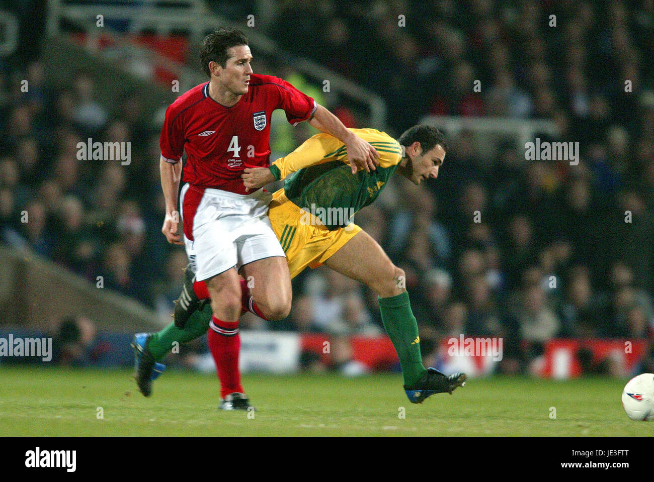 FRANK LAMPARD& JOSIP SKOKO , Inghilterra V AUSTRALIA UPTON PARK London Inghilterra 12 Febbraio 2003 Foto Stock