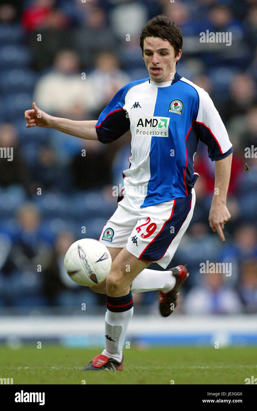 JONATHAN DOUGLAS Blackburn Rovers FC EWOOD PARK BLACKBURN 25 Gennaio 2003 Foto Stock