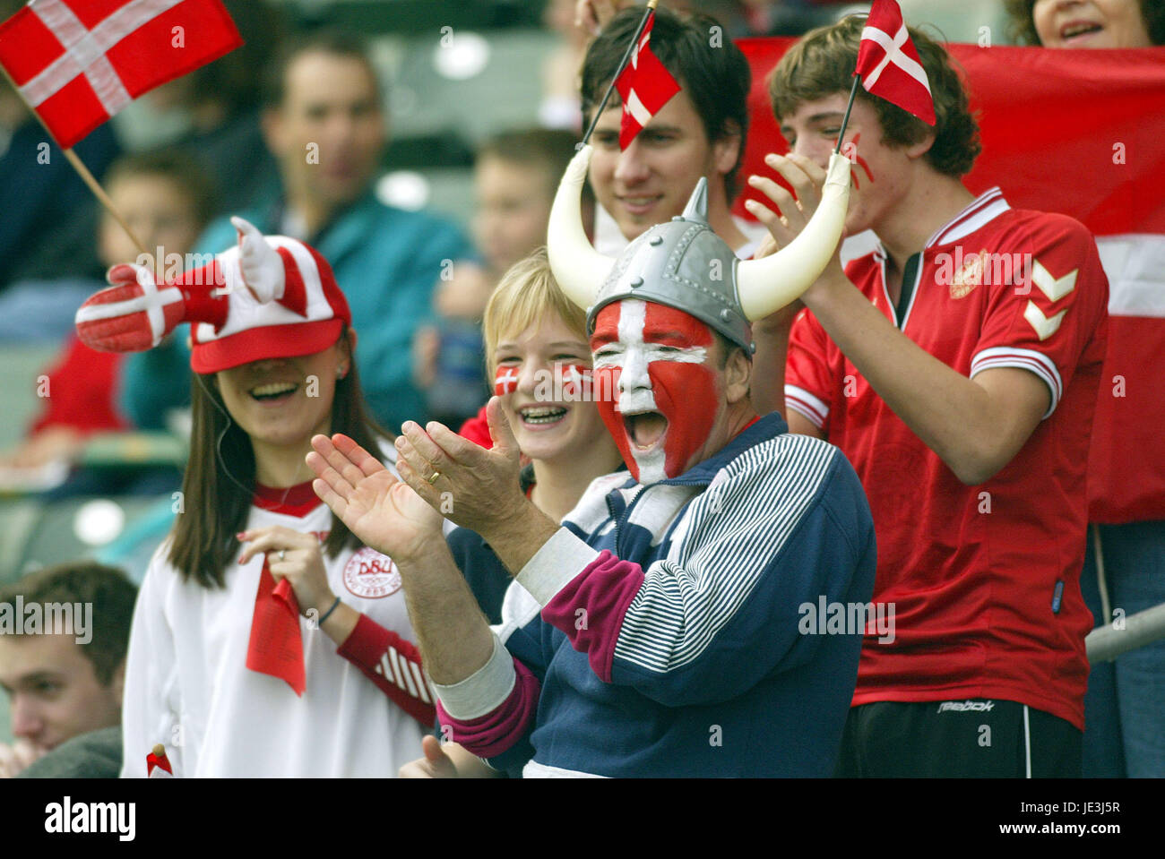 Danese tifosi di calcio stati uniti V DANIMARCA HOME DEPOT CENTER DI CARSON LA USA 18 Gennaio 2004 Foto Stock