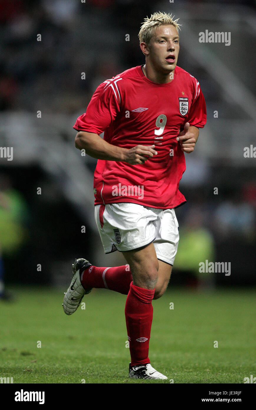 ALAN SMITH INGHILTERRA & MANCHESTER UNITED FC St James Park Newcastle Inghilterra 18 Agosto 2004 Foto Stock