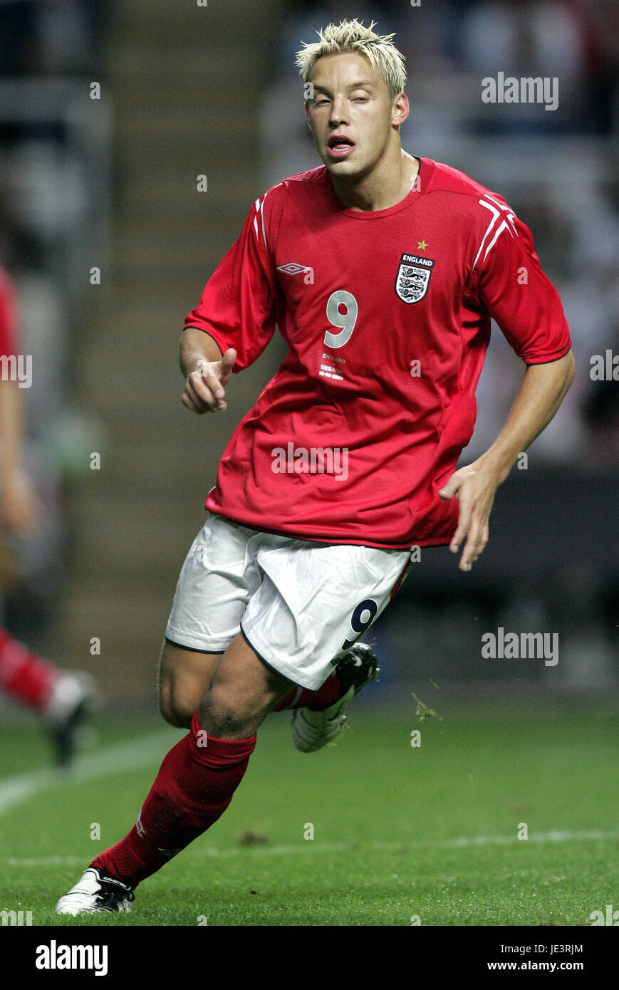 ALAN SMITH INGHILTERRA & MANCHESTER UNITED FC St James Park Newcastle Inghilterra 18 Agosto 2004 Foto Stock