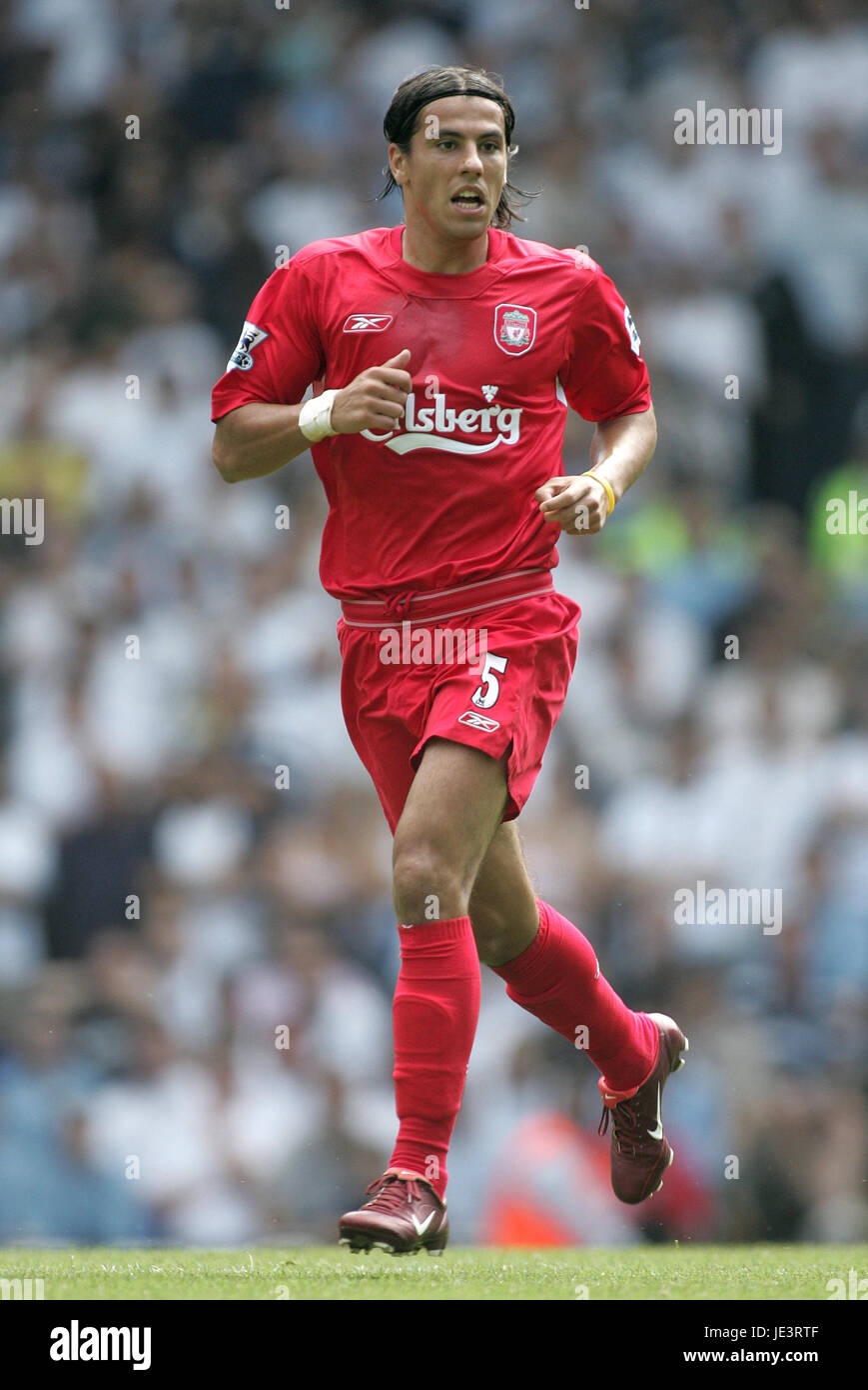 Milano BAROS Liverpool FC WHITE HART LANE di Tottenham Londra Inghilterra 14 Agosto 2004 Foto Stock