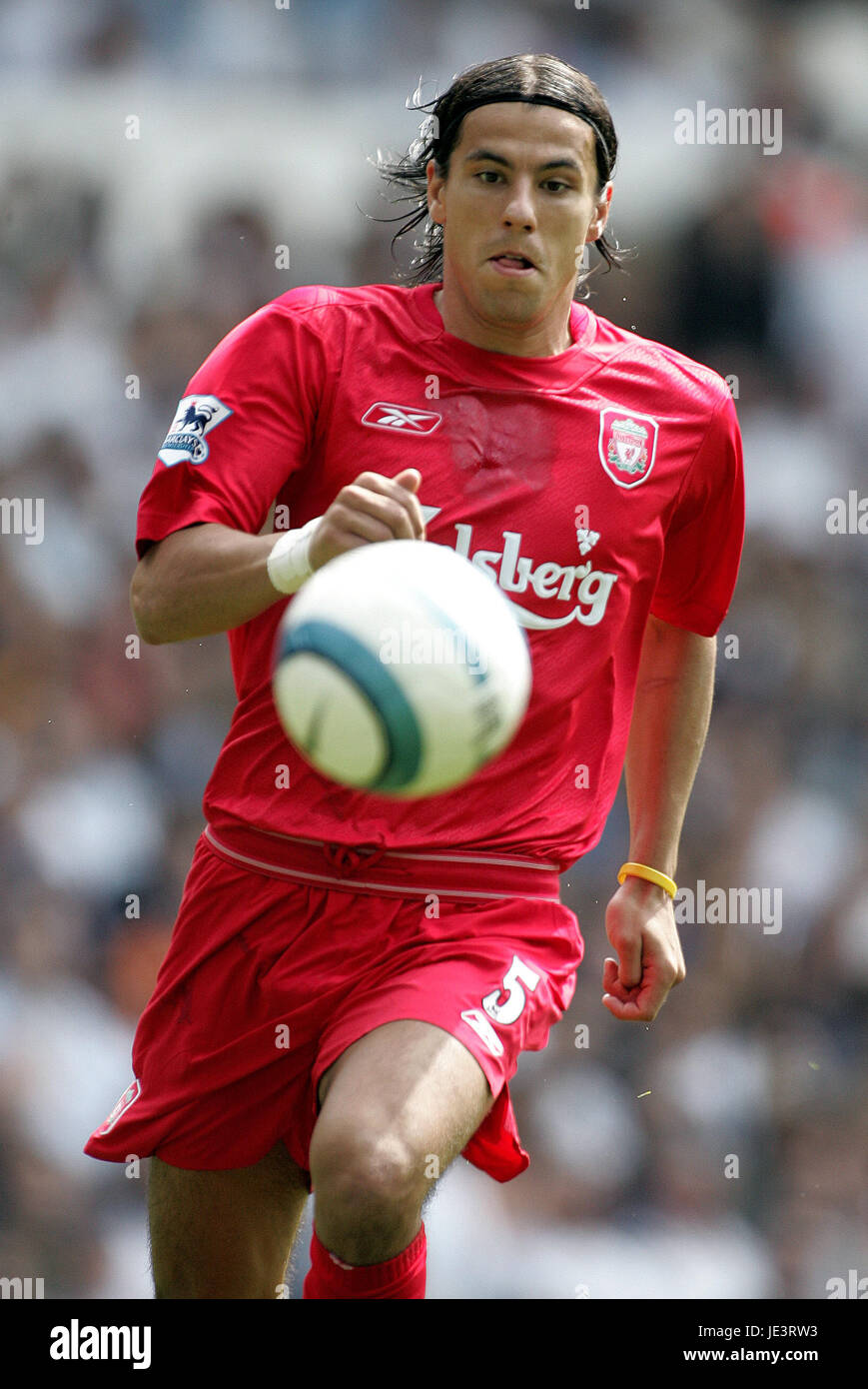 Milano BAROS Liverpool FC WHITE HART LANE di Tottenham Londra Inghilterra 14 Agosto 2004 Foto Stock