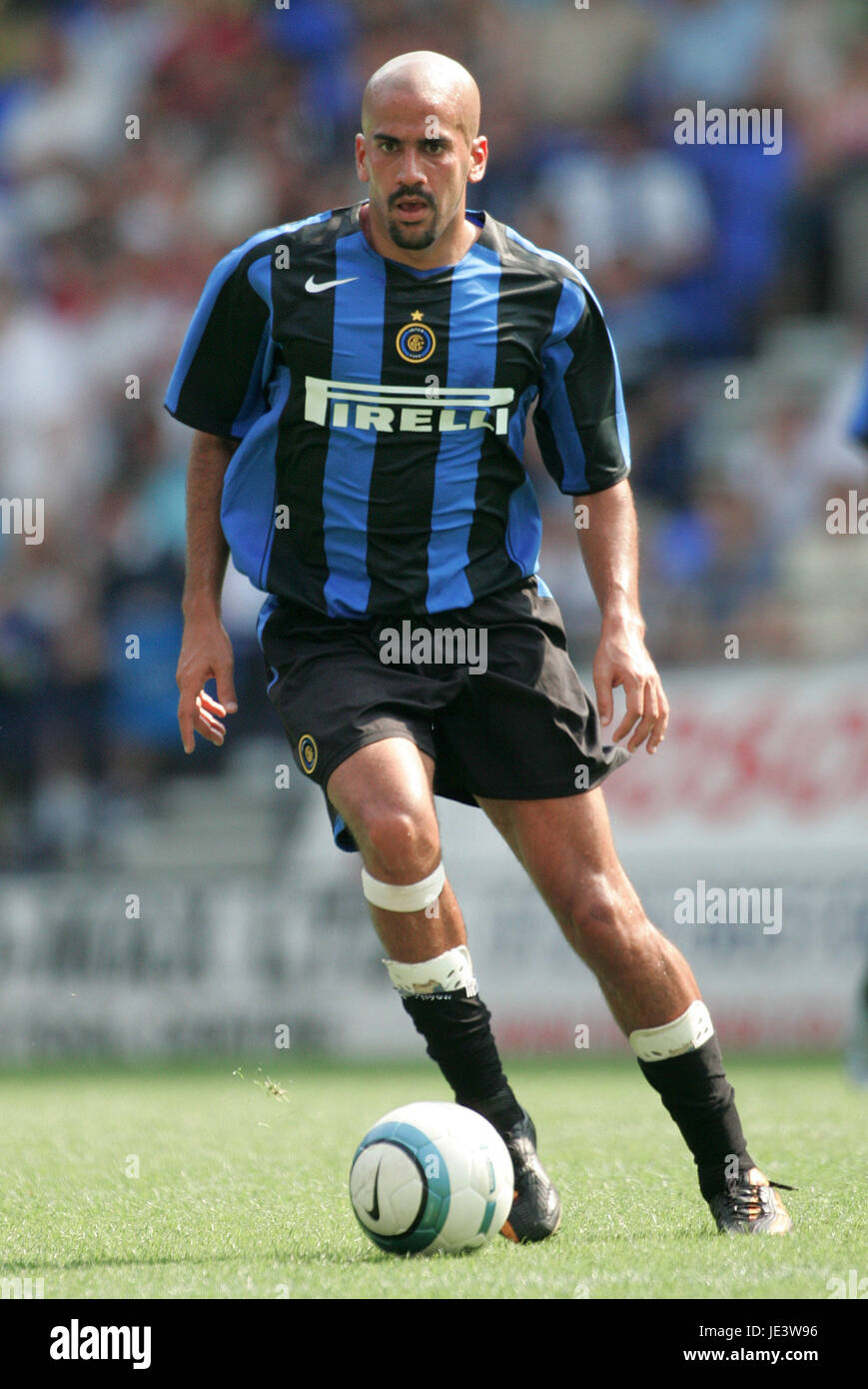 JUAN SEBASTIAN VERON INTER MILAN Reebok Stadium Bolton Inghilterra 01 Agosto 2004 Foto Stock
