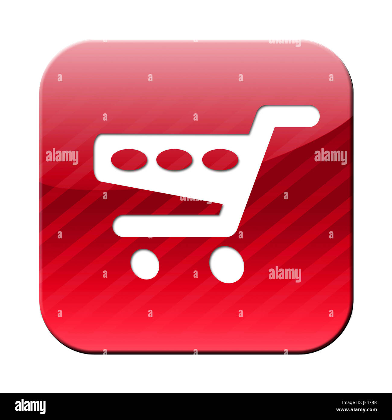 Carrello di shopping in linea Foto Stock