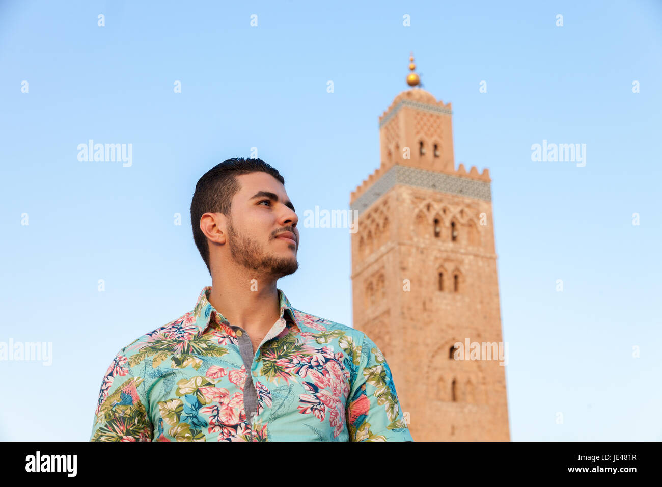 Ritratto di uomo arabo Foto Stock