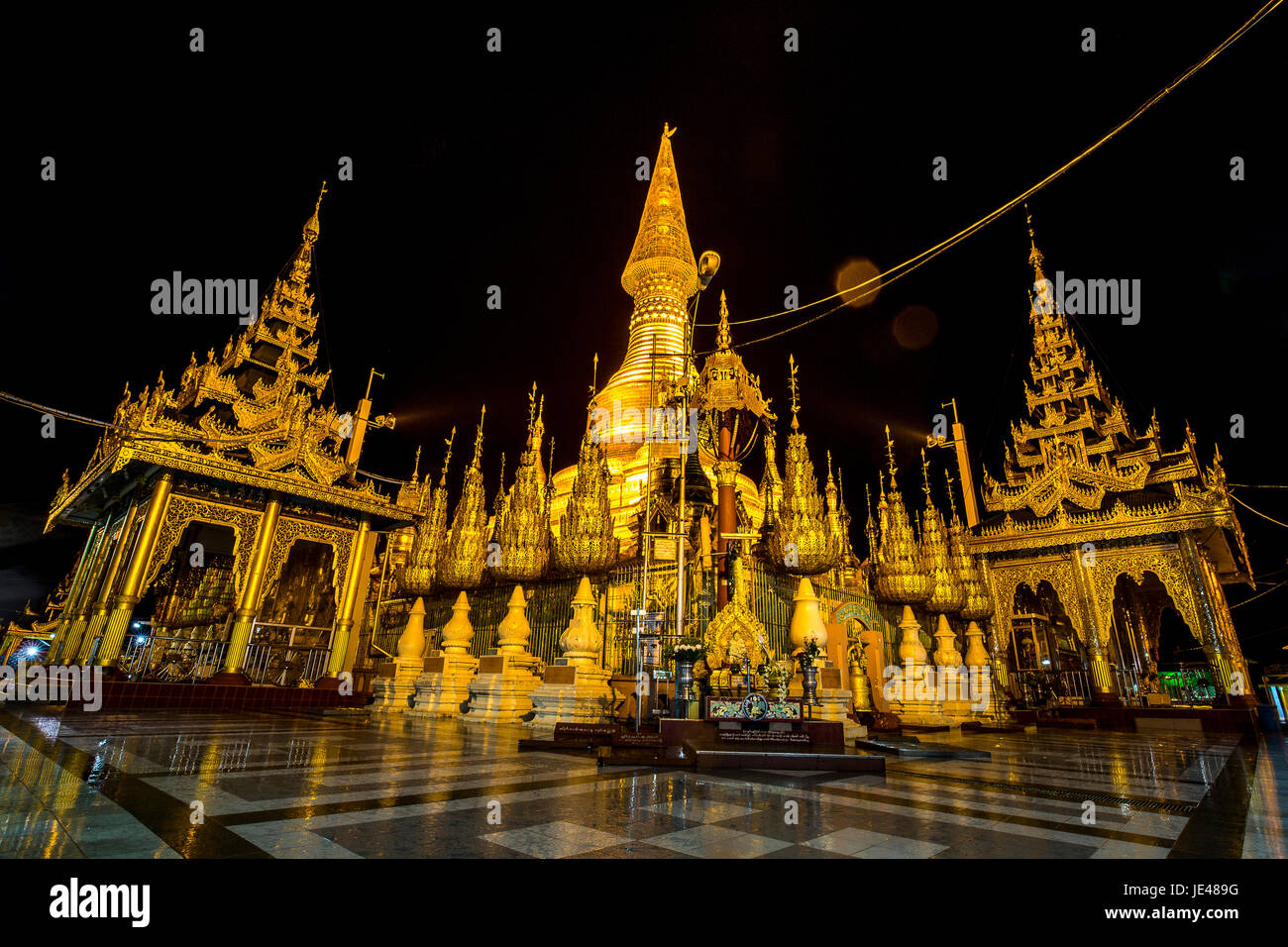 Shwe San Daw pagoda Pyay MYANMAR Birmania pagoda tempio in Myanmar Foto Stock