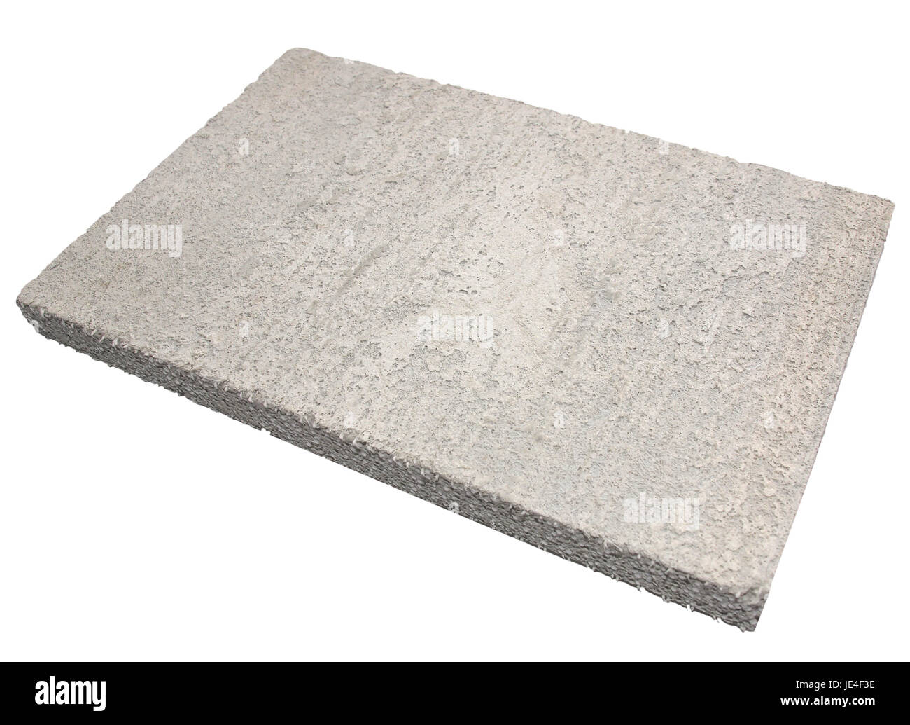 Leggero espanso areated pannello in calcestruzzo isolato su sfondo bianco Foto Stock